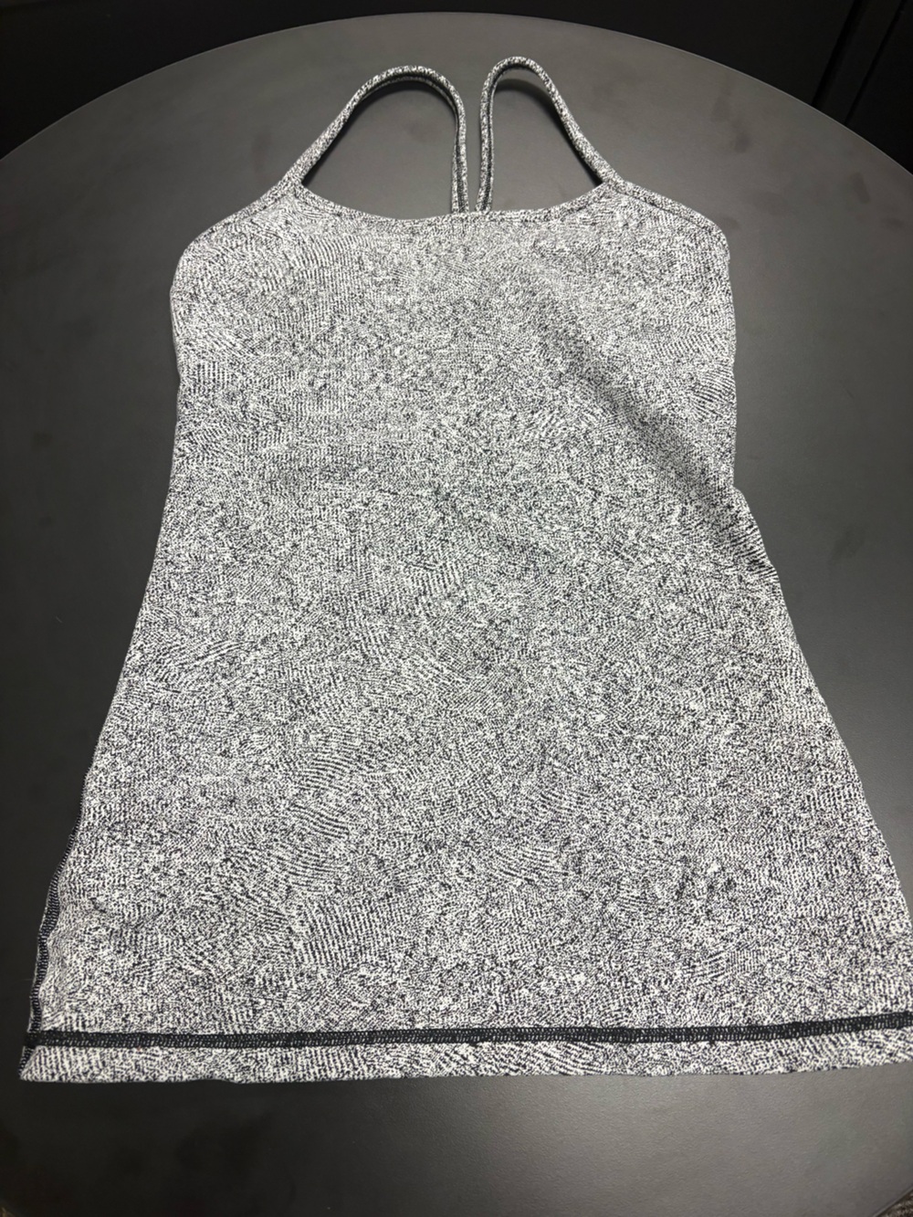 lululemon athletica Gray Marled Strappy Tank Top